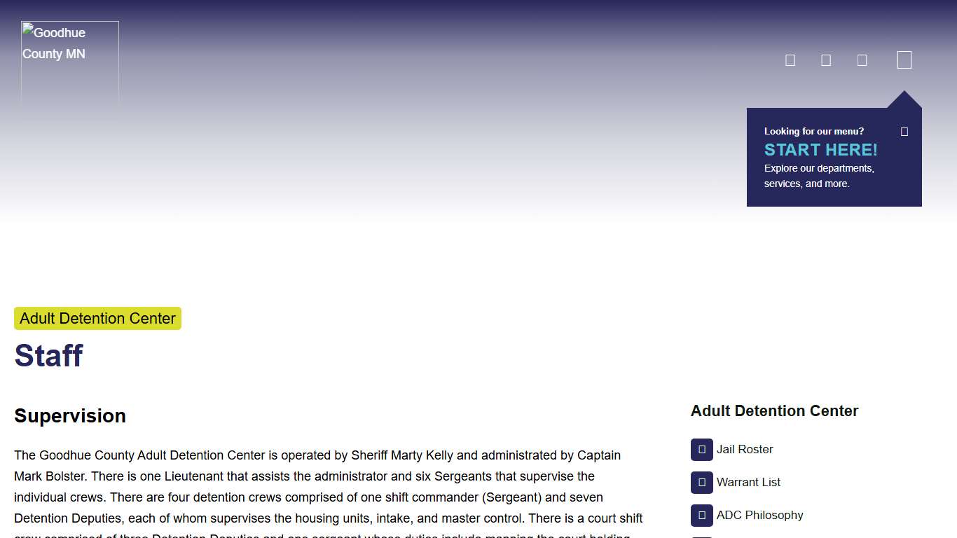 Staff - Adult Detention Center - Goodhue County, MN