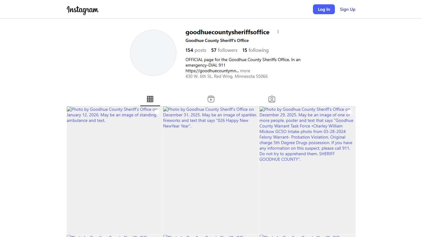 Goodhue County Sheriff's Office (@goodhuecountysheriffsoffice) • Instagram photos and videos